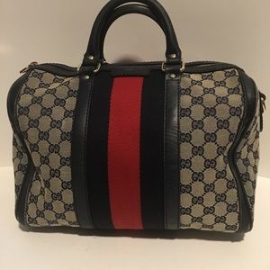 Gucci Boston web supreme purse
